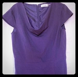 Calvin Klein Sheath Dress Cowl Neck Office